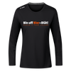 Bin uff Bier-Diät! (schon 3 Tage valorn) - Frauen Sport Langarmshirt - Schwarz