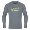 Episch! Von Jeburt an - Männer Sport Langamshirt - Grau