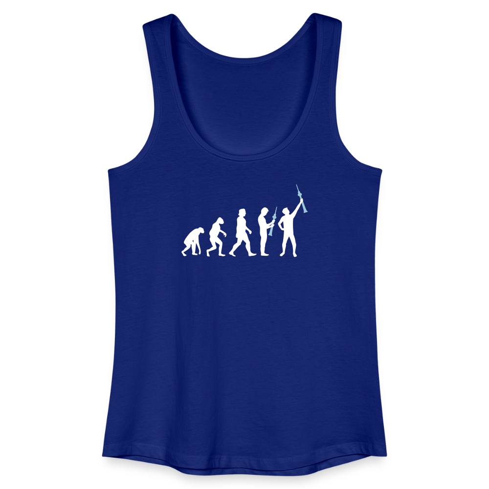 Evolution - Frauen Bio Tank Top - Königsblau