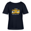 I love BVG - Relaxed Rundhals Frauen Bio-T-Shirt - Navy