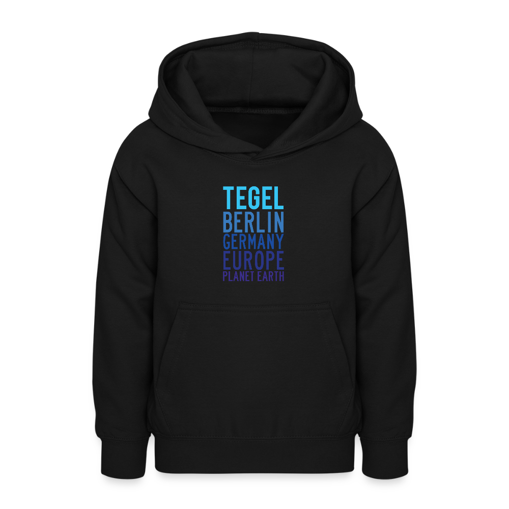 Tegel Planet Earth - Teenager Hoodie - Schwarz