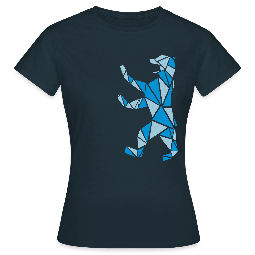 Berliner Bär Geometrie - Frauen Premium T-Shirt - Navy
