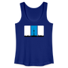 Berliner Skyline in Streifen - Frauen Bio Tank Top - Königsblau