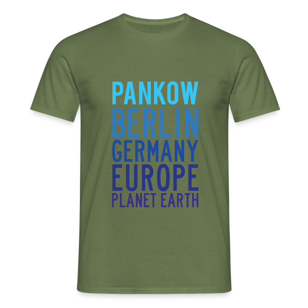 Pankow Planet Earth - Männer Premium T-Shirt - Militärgrün