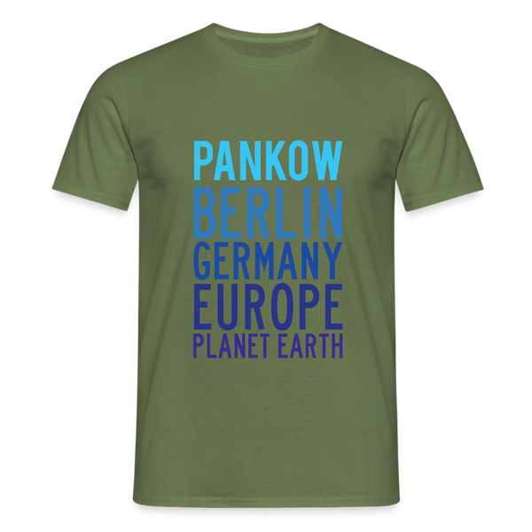 Pankow Planet Earth - Männer Premium T-Shirt - Militärgrün