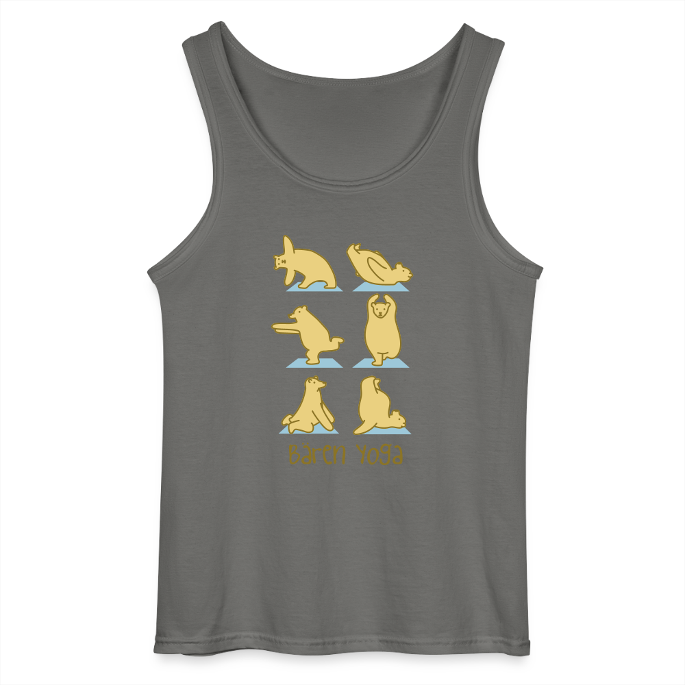 Bären Yoga - Männer Tank Top - Anthrazit