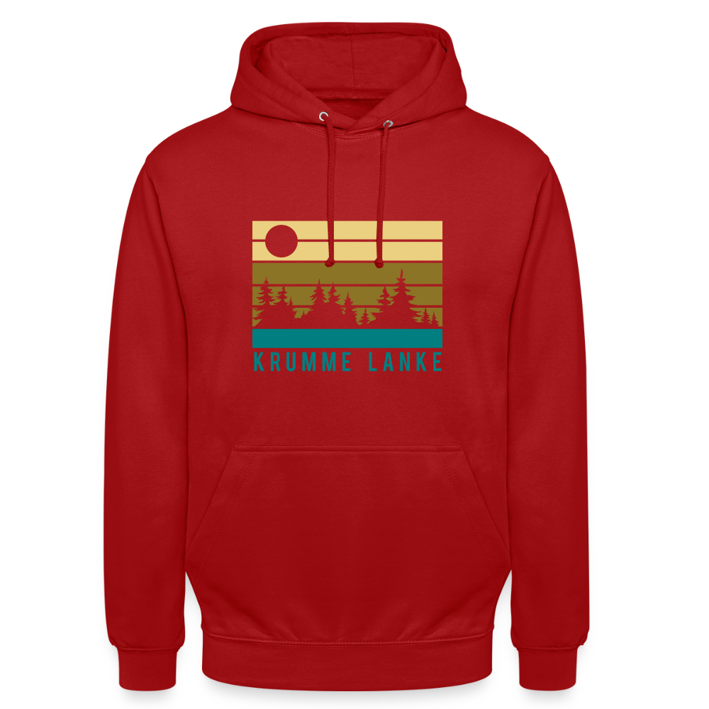 Krumme Lanke - Unisex Hoodie - Rot