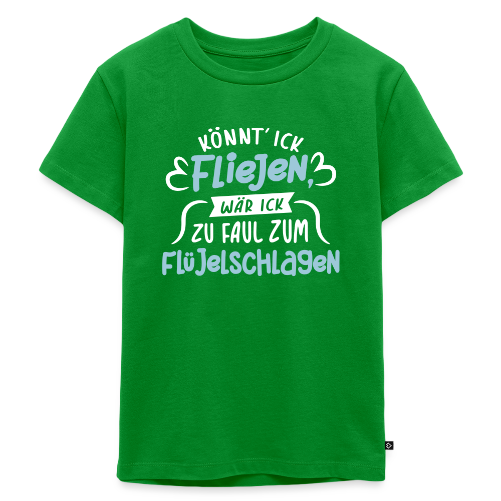 Könnt' ick fliejen, wär ick zu faul zum Flüjelschlagen - Kinder Premium T-Shirt - Grün
