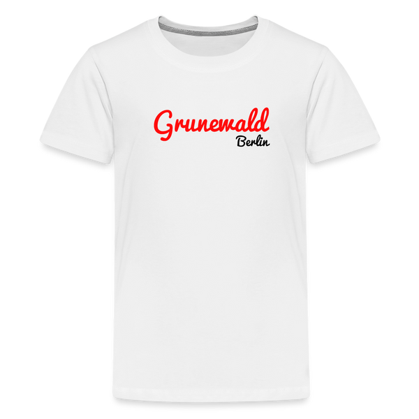 Grunewald Berlin - Teenager Premium T-Shirt - Weiß