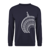 Der Turm von unten - weiß - Unisex Pullover - Navy