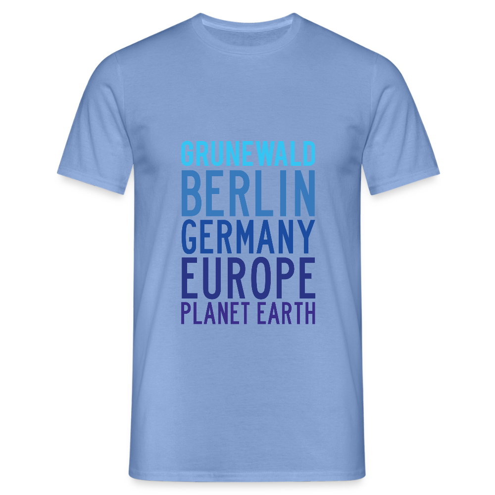 Grunewald Planet Earth - Männer Premium T-Shirt - carolina blue