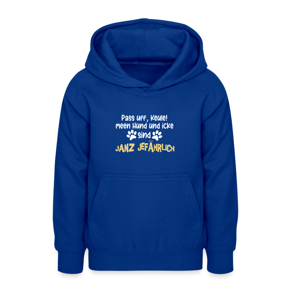 Janz Jefährlich - Teenager Hoodie - Royalblau