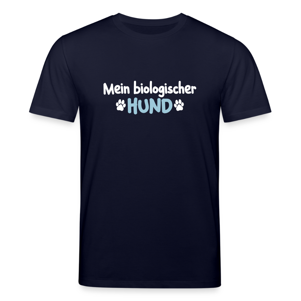 Mein biologischer Hund. - Unisex Bio T-Shirt - Navy