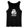 Pass ma uff Keule - Männer Tank Top - Schwarz