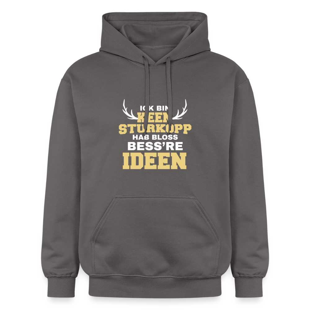 Ick bin keen Sturkopp - Hoodie - Dunkelgrau