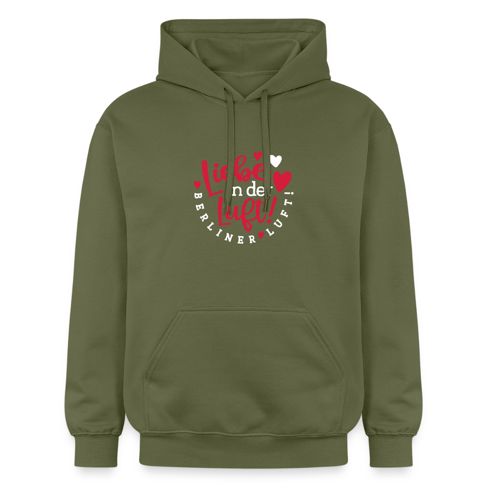 Liebe in der Luft! Berliner Luft! - Hoodie - Militärgrün