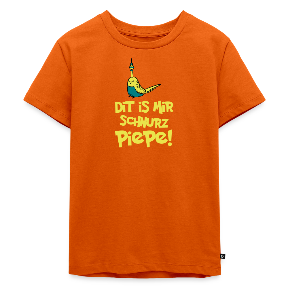 Schnurz Piepe mit Piep - Kinder Premium T-Shirt - Orange