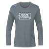 Tach ihr Flitzpiepen - Frauen Sport Langarmshirt - Grau