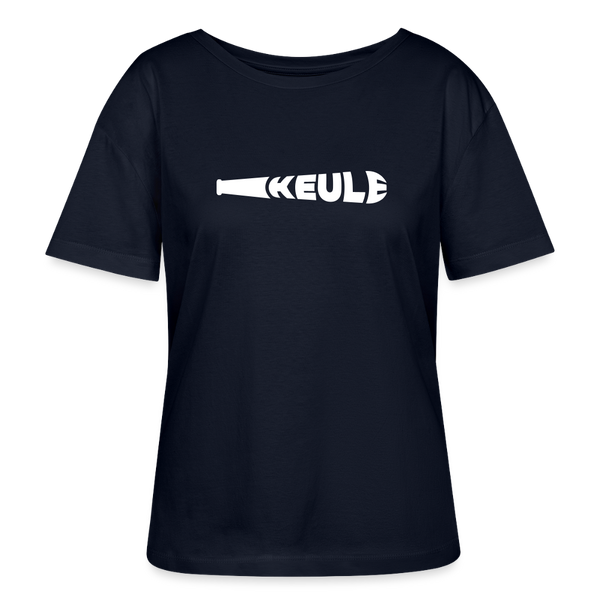 Keule - Relaxed Rundhals Frauen Bio-T-Shirt - Navy
