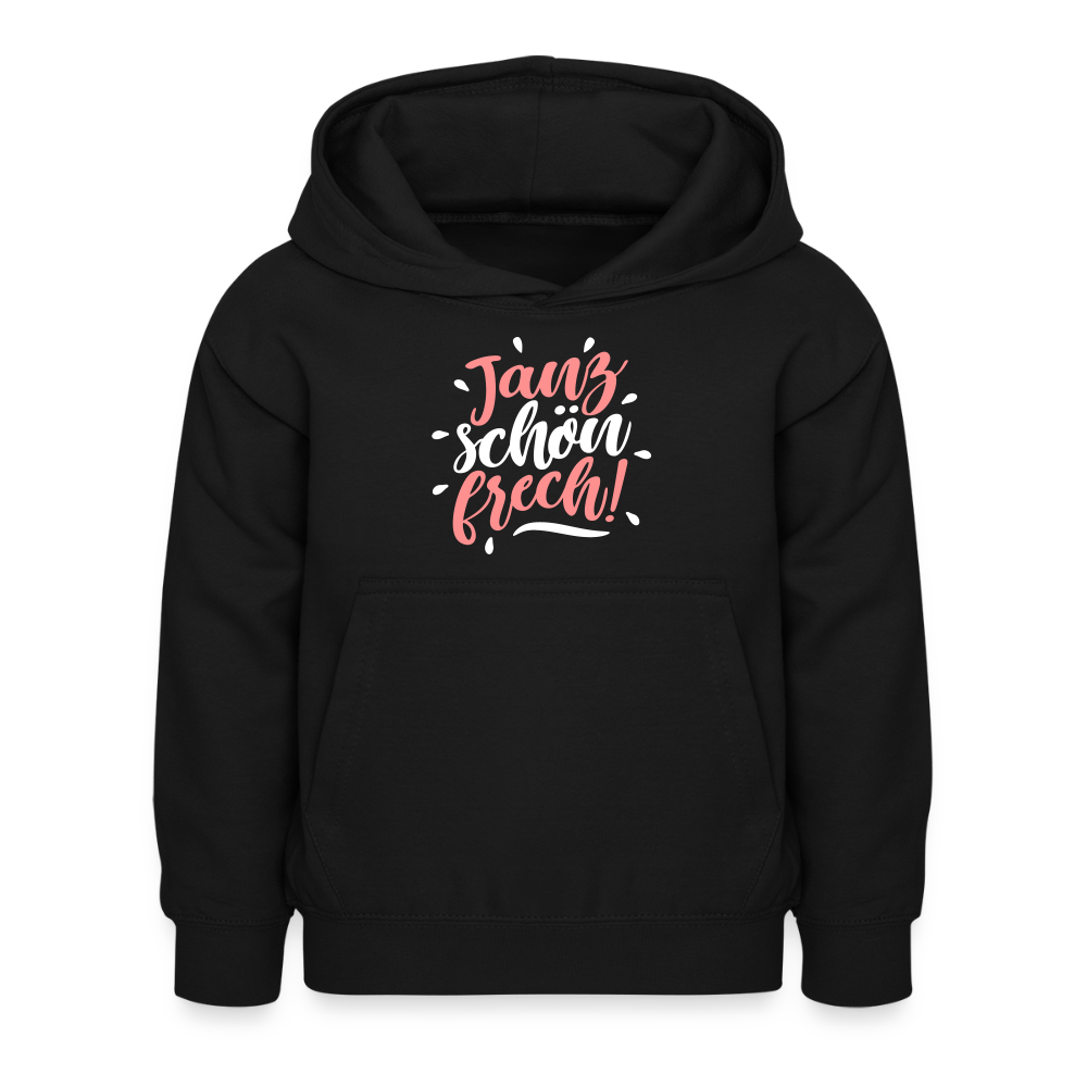 Janz schön frech! - Kinder Premium Hoodie - Schwarz