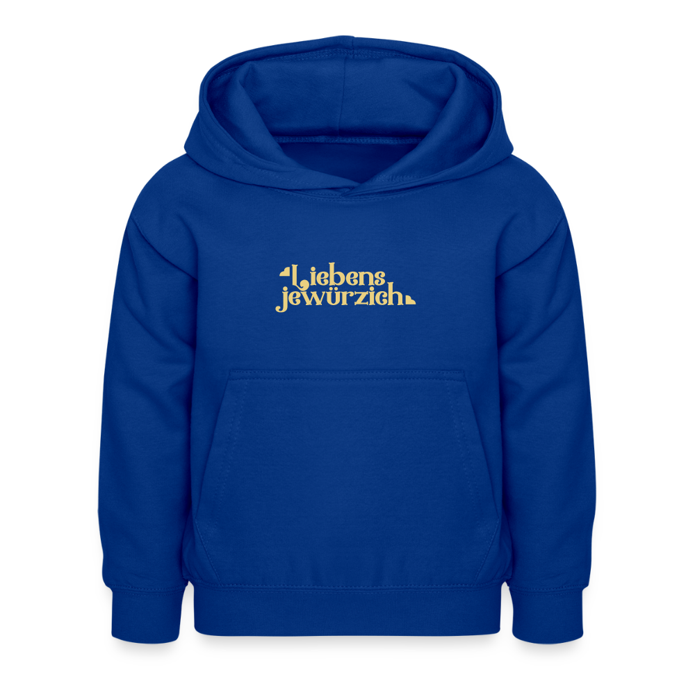 Liebensjewürzich - Kinder Hoodie - Royalblau