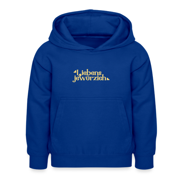 Liebensjewürzich - Kinder Hoodie - Royalblau