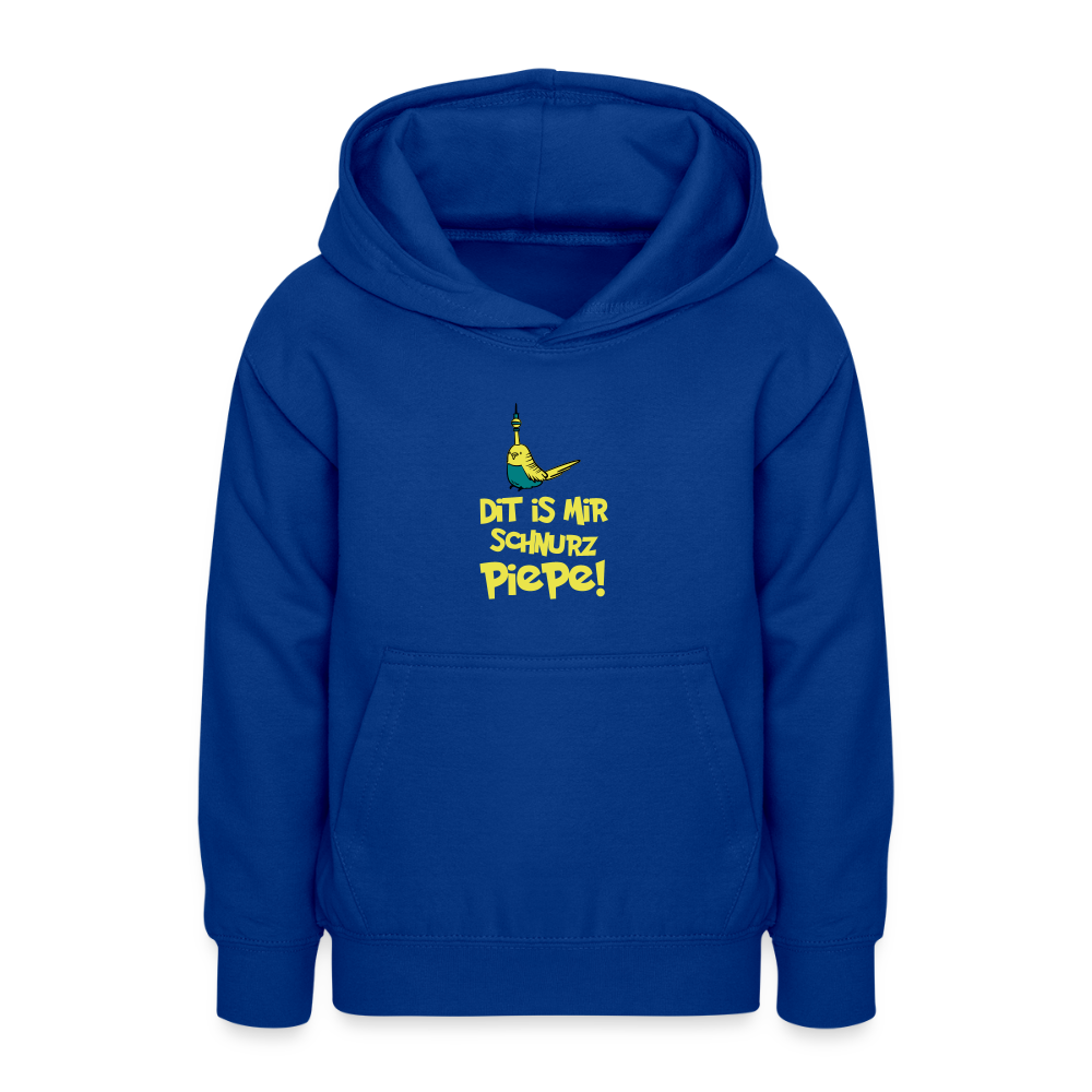 Schnurz Piepe mit Piep - Teenager Hoodie - Royalblau