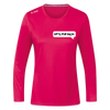 Hetz Mir Nich! - Frauen Sport Langarmshirt - dunkles Pink