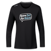 Keene Zeit für Blabla! - Frauen Sport Langarmshirt - Schwarz