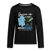 Georgien oder Gesundbrunnen - Teenager Langarmshirt - Schwarz