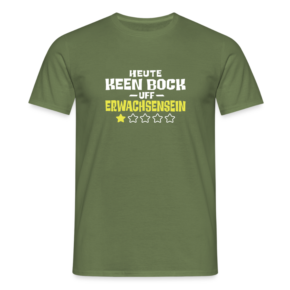 Keen Bock uff Erwachsensein - Männer Premium T-Shirt - Militärgrün
