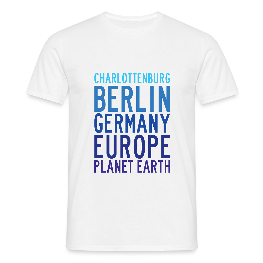 Charlottenburg - Earth - Männer Premium T-Shirt - Weiß