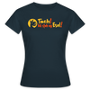 Tach! Ick steh uff Esel! - Frauen Premium T-Shirt - Navy