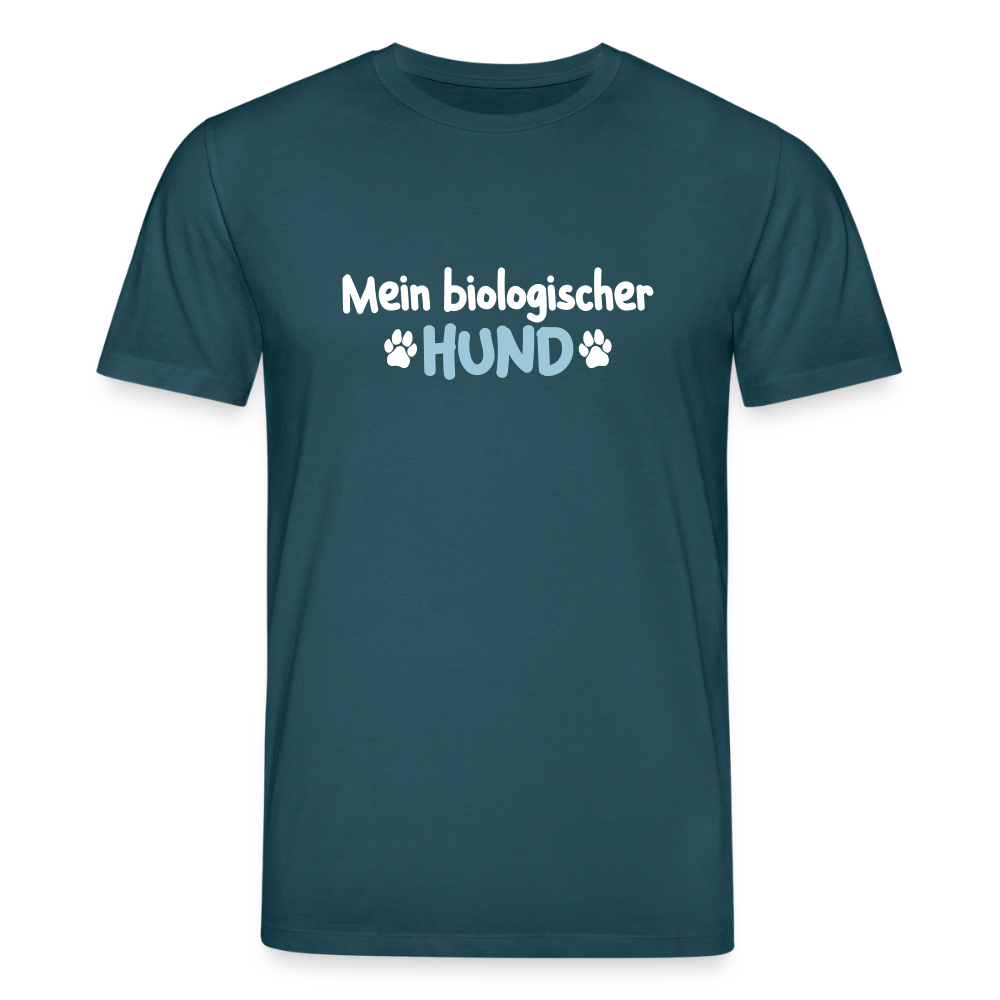 Mein biologischer Hund. - Unisex Bio T-Shirt - Dunkles Petrol