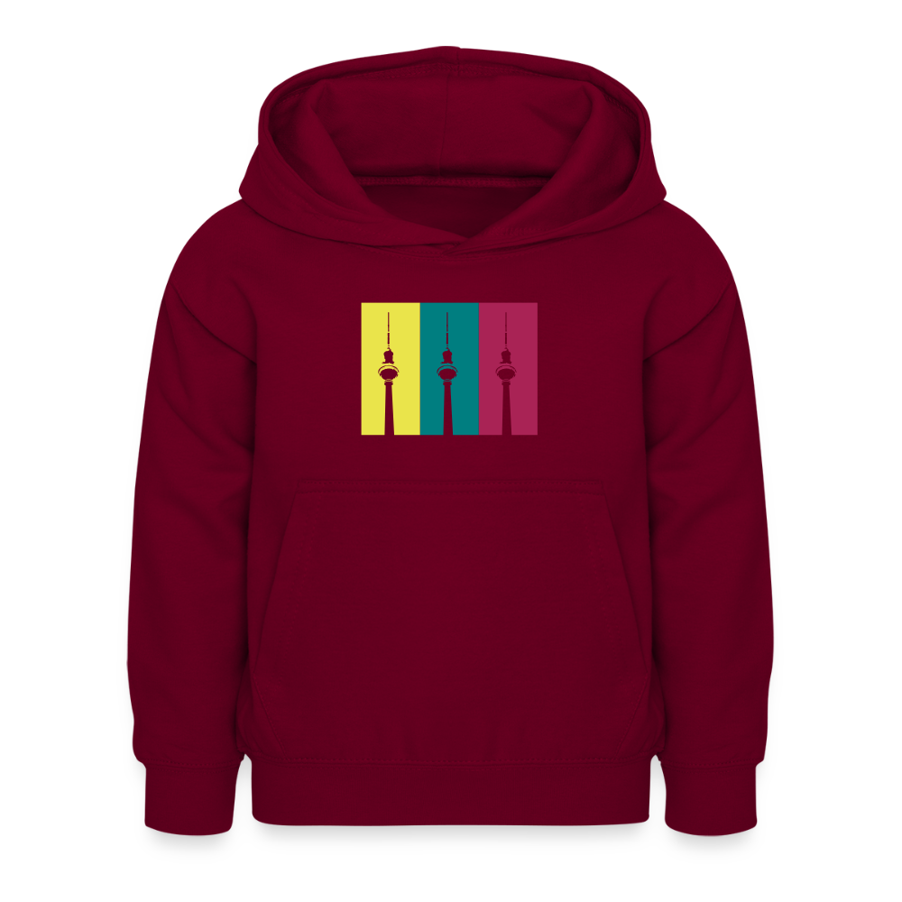 Berlin Retro - Kinder Hoodie - Bordeaux