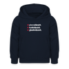 weesicknich, habicknich, gloobicknich - Kinder Hoodie - Navy