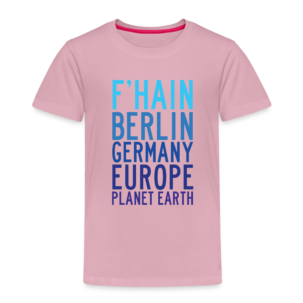 F'hain - Planet Earth - Kinder Premium T-Shirt - Hellrosa