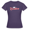 Kiezdiva - Frauen Premium T-Shirt - Dunkellila