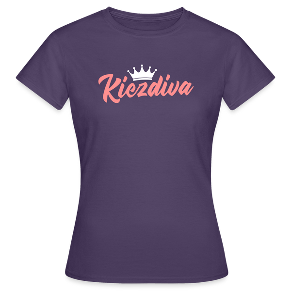 Kiezdiva - Frauen Premium T-Shirt - Dunkellila