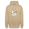 Pass ma uff Keule - Unisex Hoodie - Beige
