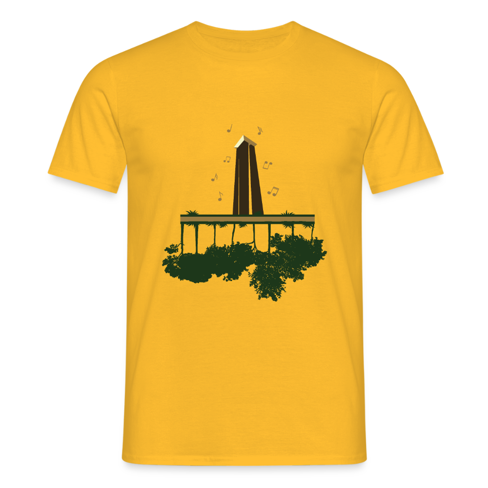 Carillon Tiergarten - Männer Premium T-Shirt - Gelb