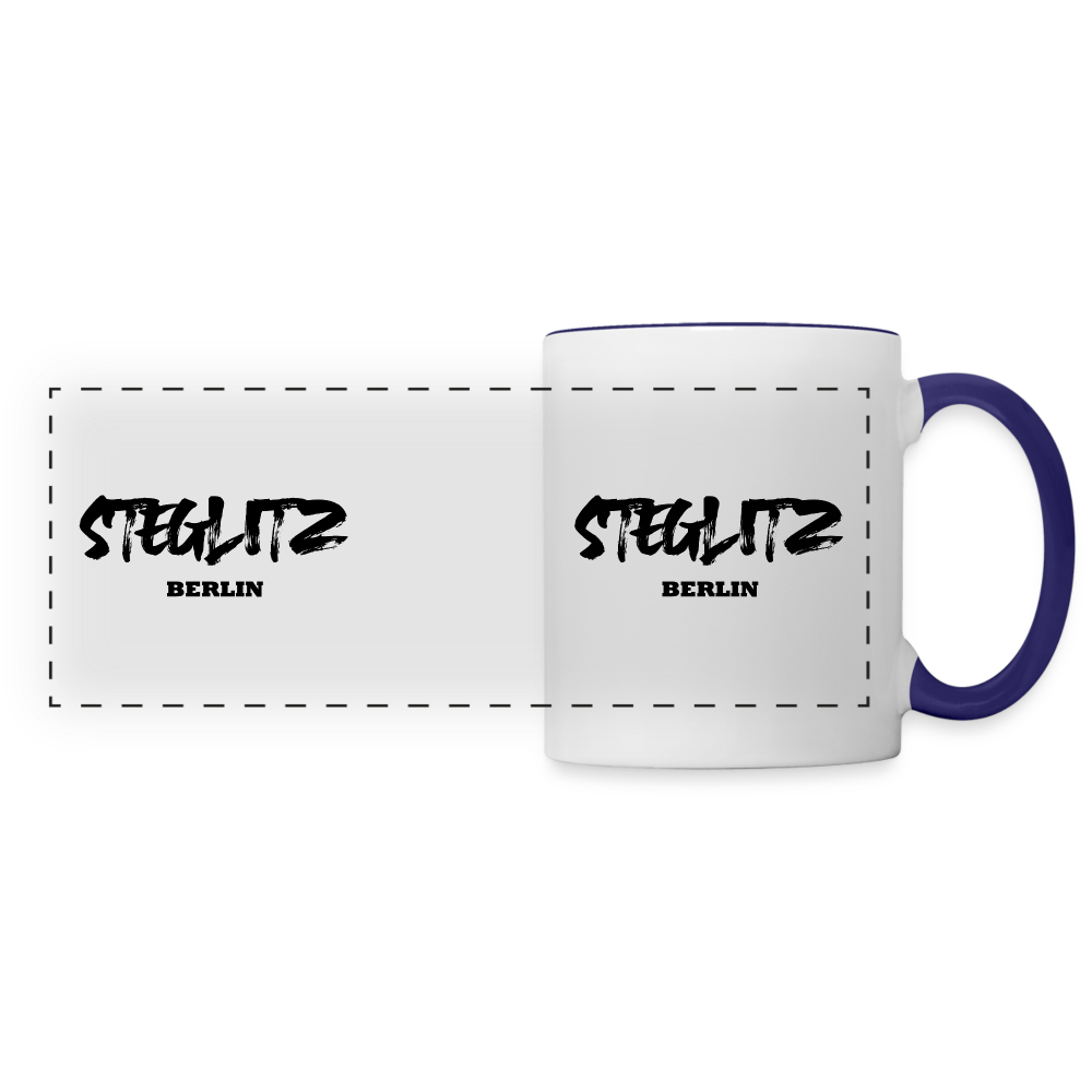 Steglitz - Tasse zweifarbig - Weiß/Kobaltblau