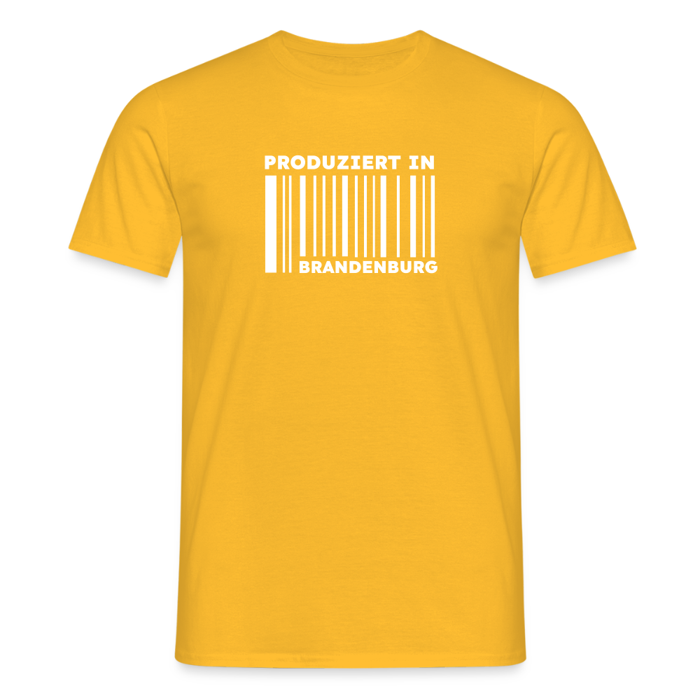 PRODUZIERT IN BRANDENBURG - Männer Premium T-Shirt - Gelb