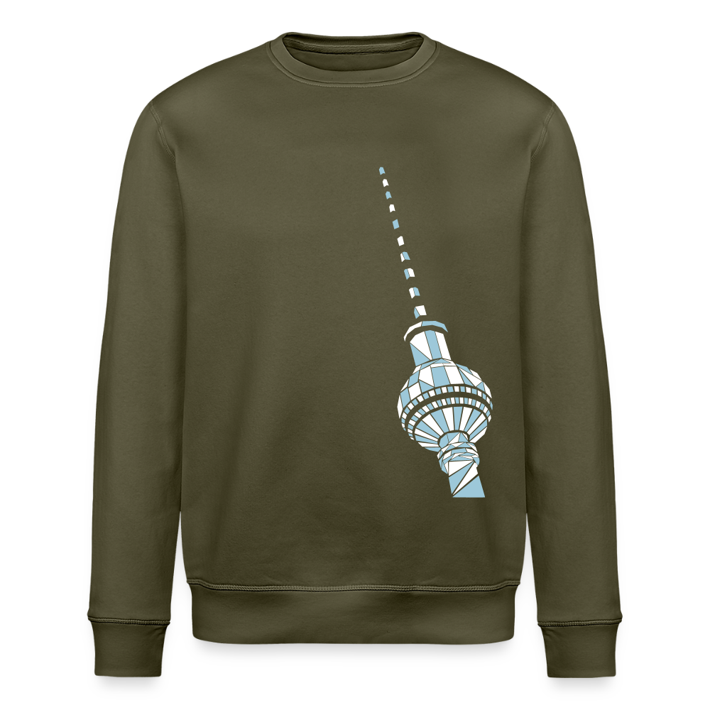 Fernsehturm Geometrie - Unisex Bio Sweatshirt - Khaki