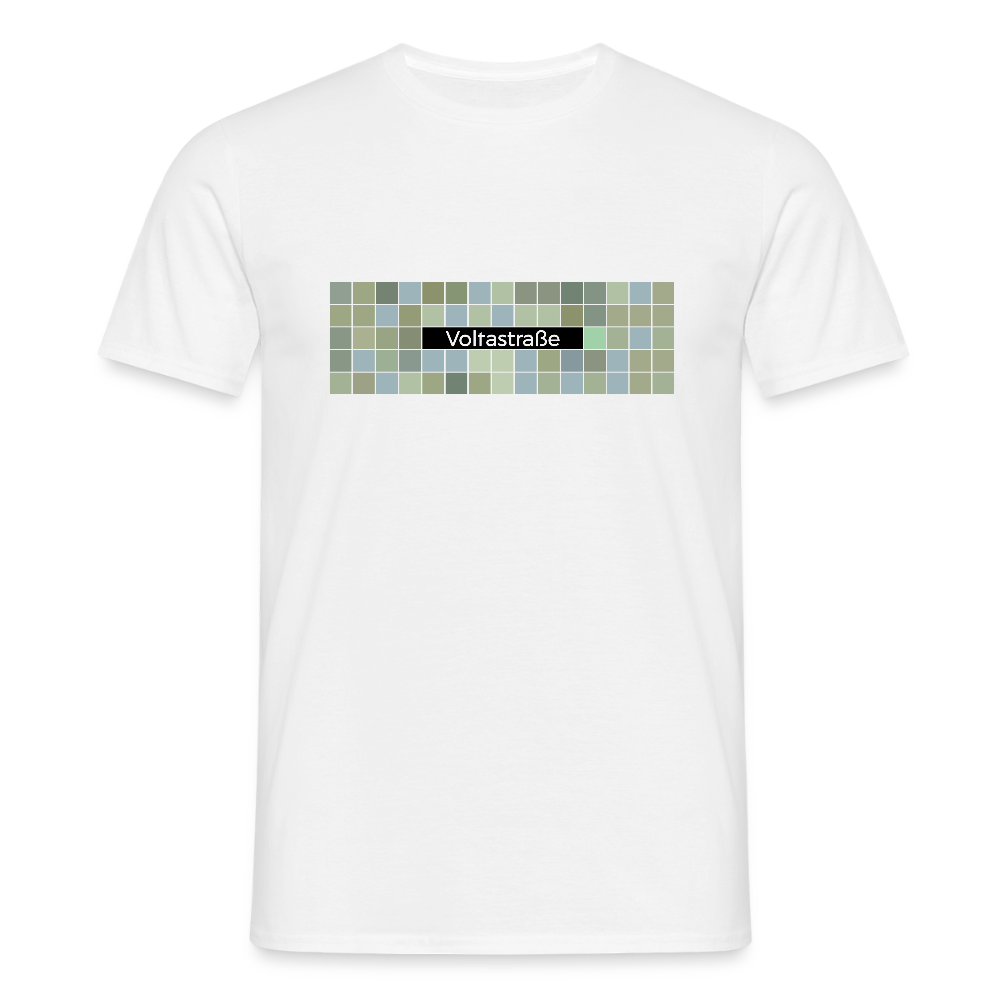 Voltastrasse - Männer Premium T-Shirt - Weiß