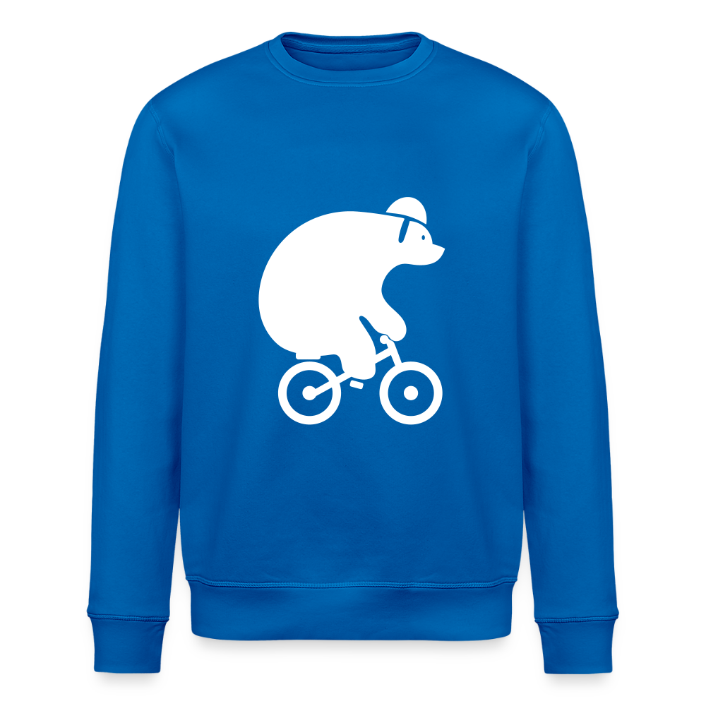 Fahrradbär - Unisex Bio Sweatshirt - Königsblau