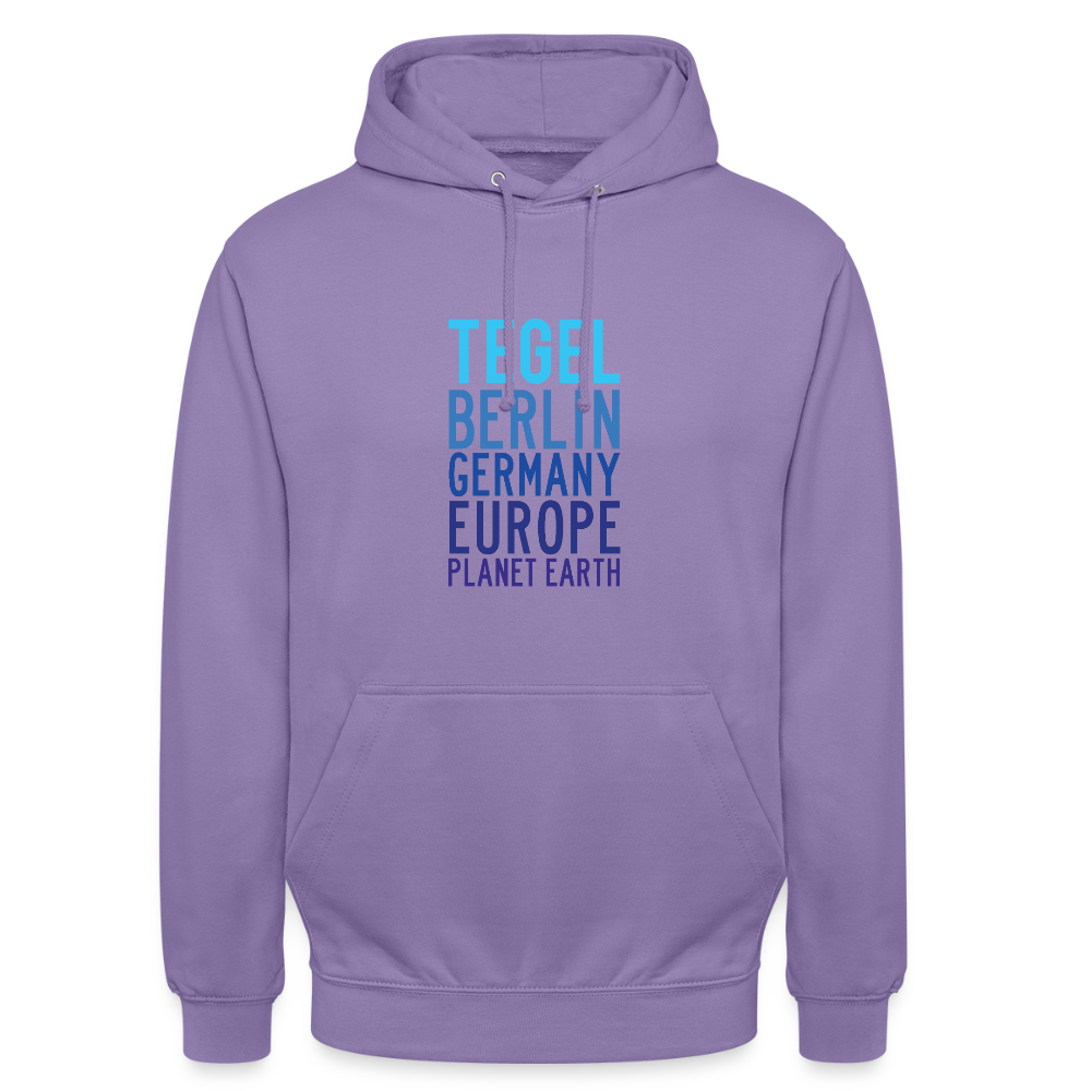 Tegel Planet Earth - Unisex Hoodie - Lavendel