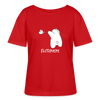 Flitzpiepe - Relaxed Rundhals Frauen Bio-T-Shirt - Rot