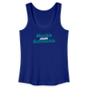 Muckis statt Schnuckis - Frauen Bio Tank Top - Königsblau