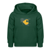 U-Bahn in Linien - Kinder Hoodie - Flaschengrün